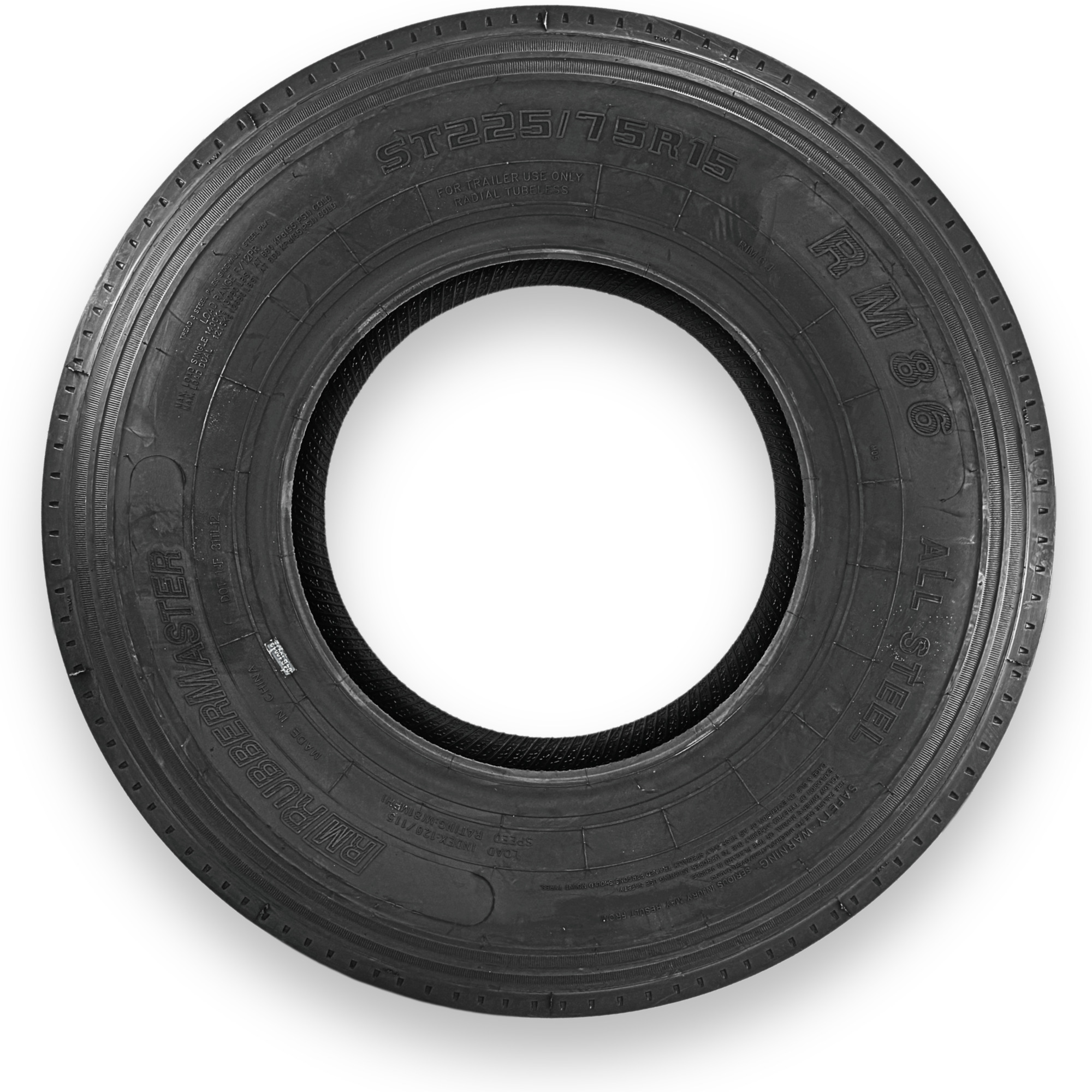 RubberMaster, ST225/75R15 12P TL (Tire Only), Model# 490220